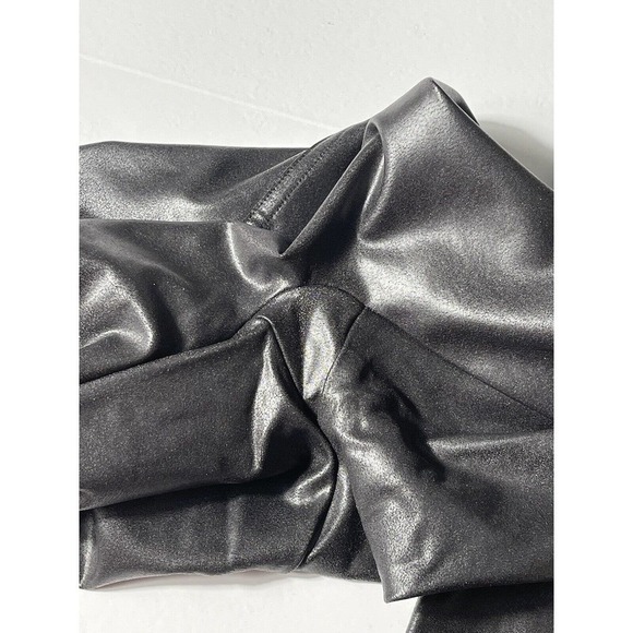 SPANX FAUX LEATHER LEGGINGS (2437) BLACK , SIZE - XS (B125) - Picture 7 of 10